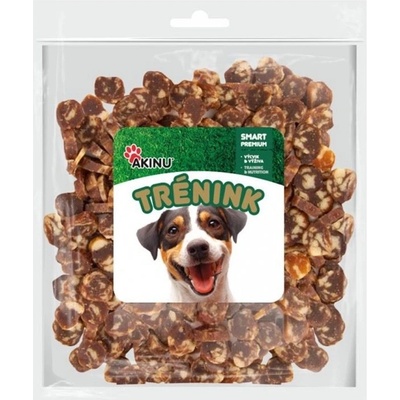 AKINU Trénink pamlsky pro psy Maso Jehněčí lupínky s treskou 400 g