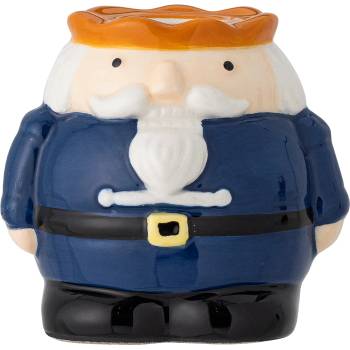 Bloomingville Свещник за класическа свещ Feast 7 см син (82061249)