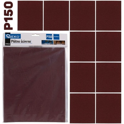 Geko Brusné plátno – list 230×280 mm P150, balení 10 ks (Geko)