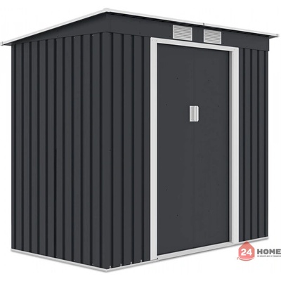 Градинска барака SUNNY Oregon, тъмно сива 201x121 cm