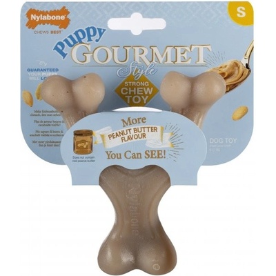 Nylabone hračka Gourmet Puppy Wishbone příchuť burákové máslo S