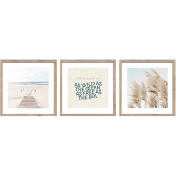 Styler Картини в комплект от 3 бр. 30x40 cm Seaside - Styler (OB-22718)