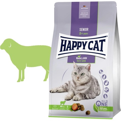 Happy Cat Senior Weide-Lamm jehně 4 kg