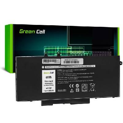 Батерия за лаптоп Dell Latitude 5400 5410 5500 5510 Precision 3540 3550 4GVMP 7, 4V 8000mAh GREEN CELL (GC-DELL-5400-DE159)