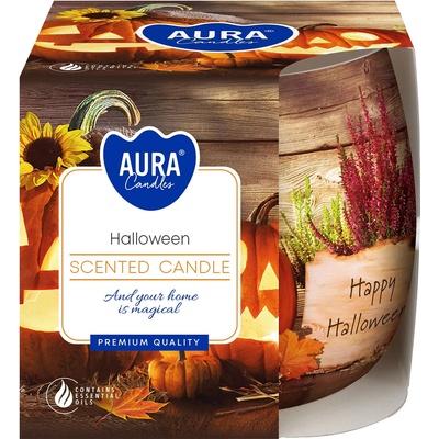 Ароматна свещ Bispol Aura - Halloween, 100 g (sn71s-466)