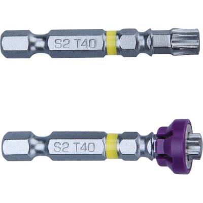 hroty sada 2ks TORX s magnetickým kloboučkem, T 40x50mm, S2 (4741489)