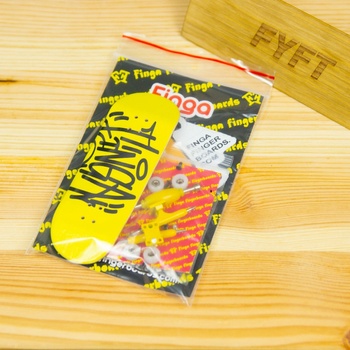 Finga Fingerboards Komplet začiatočník Design Tag žltý