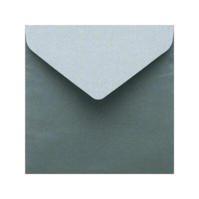 Metalická (perleťová) obálka tmavě zelená 155x155mm
