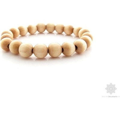 Kouzlo bižuterie Dřevěný náramek kuličkový přírodní S0001