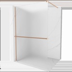 Mexen Kioto+ Душ кабина с рафт Walk-in 120 x 200 см, матирано стъкло, матиран мед - 800-120-121-65-30 (800-120-121-65-30)