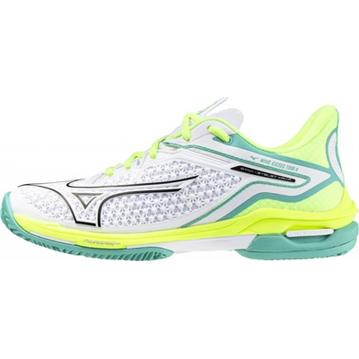 Mizuno Wave Exceed Tour 6 CC White/Black/Mizuno Neo Lime
