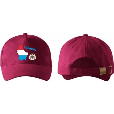 s vlajkou LUCEMBURSKA vínová
