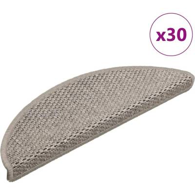 vidaXL Samolepící nášlapy na schody vzhled sisal 30 ks 56x17x3 cm