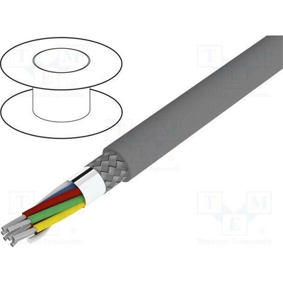 Alpha Wire 6346 SL005 Alpha Essential C&C 10x22AWG PVC tmavě šedá 300V 30,5m