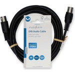 Nedis CAGL20000BK30 DIN аудиокабел, DIN 5-пинов щепсел, никелиран, 3 м (CAGL20000BK30)