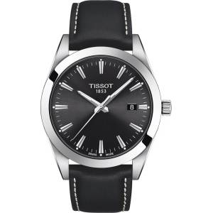 Tissot Мъжки часовник Tissot Gentleman 127.410. 16.051. 00, Черен (TIS127.410.16.051.00) Часовници