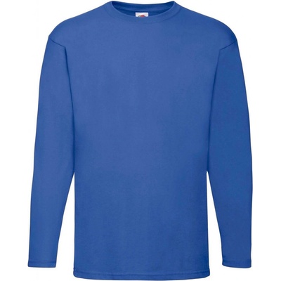 Fruit of the Loom pánske tričko s dlhým rukávom royal blue