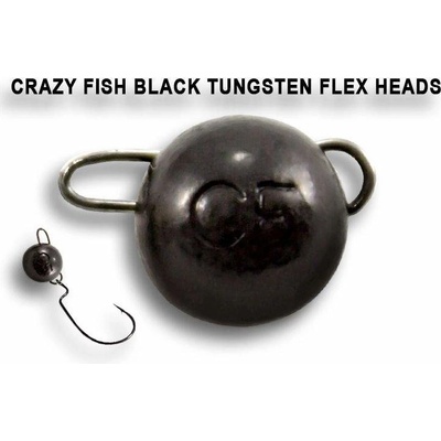 Crazy Fish Čeburaška tungsten 7g black 2ks