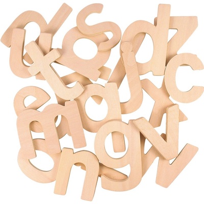 Bigjigs Toys Dřevěná abeceda malá písmena – Zboží Dáma