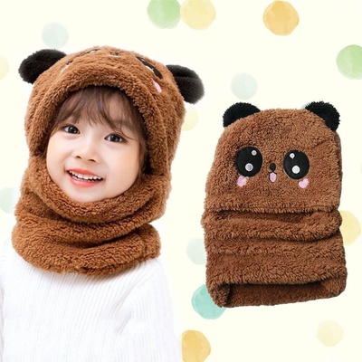 Popron.cz čepice medvídek s ušima hnědá