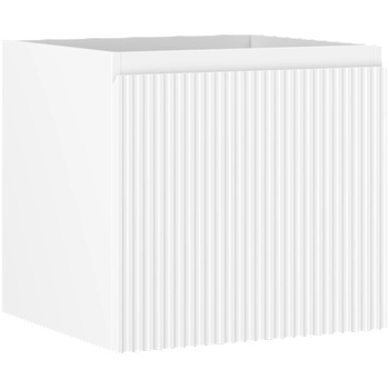 Mexen Rivel шкаф за баня под умивалник 50 см, 1 чекмедже, оребрена, бяла мат - 91A20-05047-1-BF01 (91A20-05047-1-BF01)