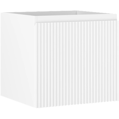 Mexen Rivel шкаф за баня под умивалник 50 см, 1 чекмедже, оребрена, бяла мат - 91A20-05047-1-BF01 (91A20-05047-1-BF01)