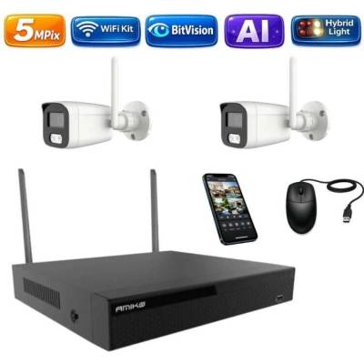 Amiko Wifi 2 kamerový set Ai Dl Tube 3501K2