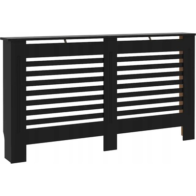 Kryt na radiátor MDF deska 152 x 81 cm černý