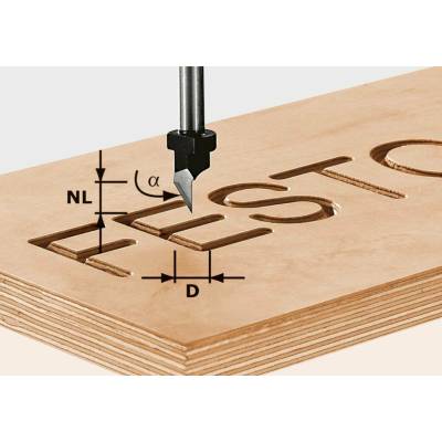 FESTOOL Fréza pro písmo HW S8 D11/60°