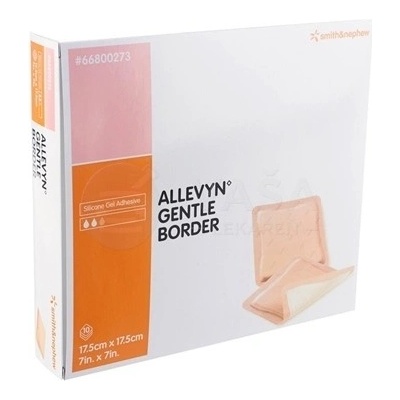 Allevyn Gentle Border Krytie na rany 17,5 x 17,5 cm 10 ks