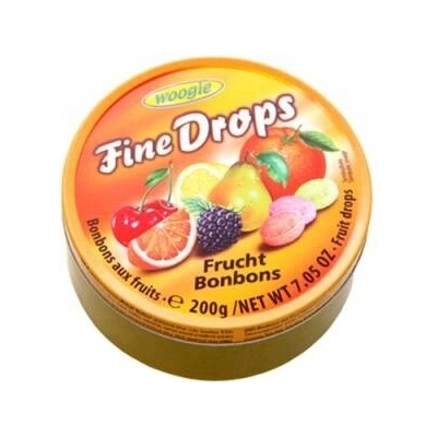 Woogie Fine Drops ovocné cukríky 200 g