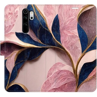iSaprio flip Pink Leaves Xiaomi Redmi Note 8 Pro