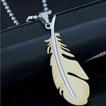 HARAHU Колие SI-34159 Feather - Златно KP34159