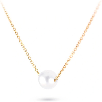 Cutie Jewellery Zlatý řetízek s přírodní perlou Z3046