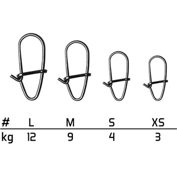 Delphin Karabínka Fastlock Micro Snap veľ.L 12 kg 10 ks