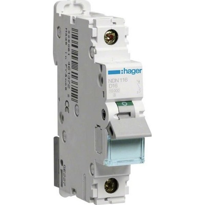 Hager 1-pólový 16 A 400 V NDN116
