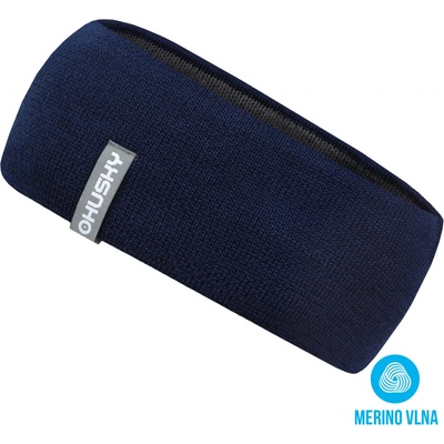 Husky pánska Merino čelenka Merband 1 modrá