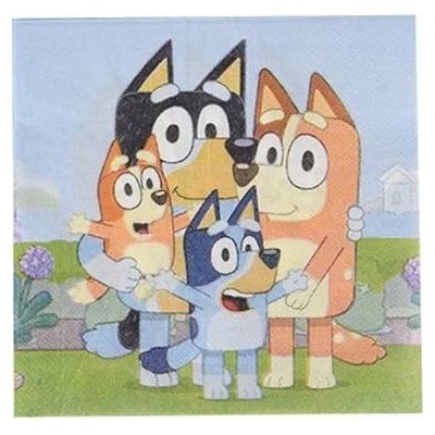 Cakesicq Papírové ubrousky Bluey 33x33cm 10ks – Zboží Dáma