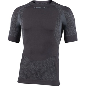 Nalini Мъжко синтетично термобельо Nalini Seamless Tech S/S Synthetic base layer - Dark / Grey - размер XXL (014-2483-0113)