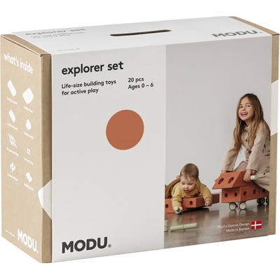 Modu Stavebnice Explorer Set Burnt Orange / Dusty Green