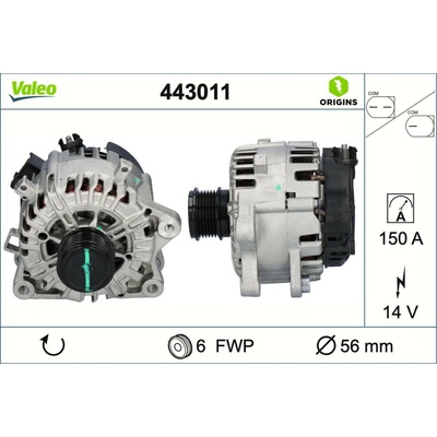 Alternátor VALEO 443011