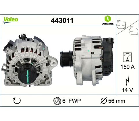 Alternátor VALEO 443011