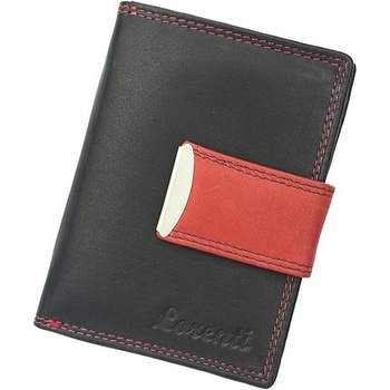 Lorenti Dámská kožená peněženka LT 02 CCF černá s červenou
