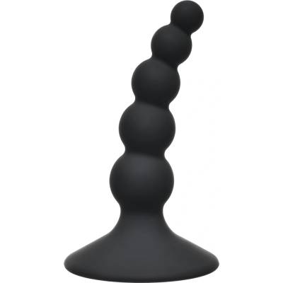 Lola Games Ribbed Plug Black anální kuličky