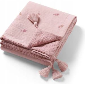 Babyono Бебешко муселиново одеяло Babyono - 75 x 100 cm, розово (5901435418680) - baby