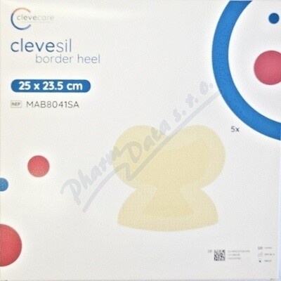 Clevecare Clevesil Border Heel krytí 25 x 23.5 cm 5 ks
