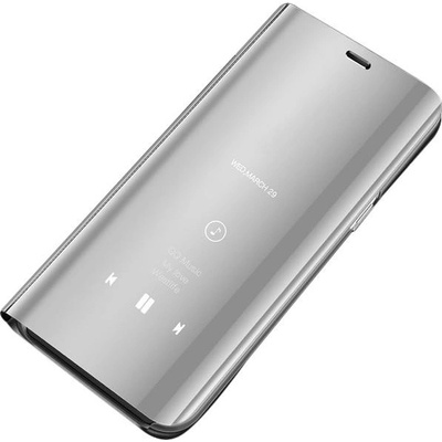 Pouzdro Beweare Clear View neoriginální Samsung Galaxy A50 / Samsung Galaxy A30s - stříbrné