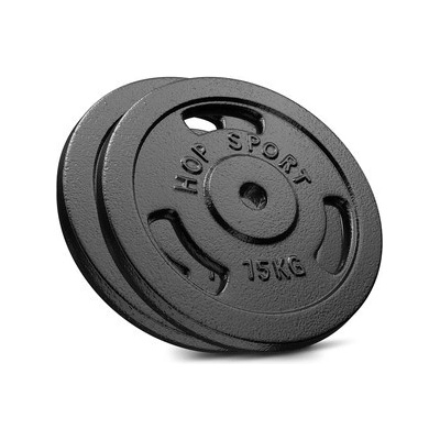 Hop-Sport Sada liatinových závaží 30kg - 2x15kg - 31mm