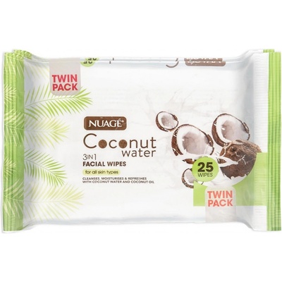 NUAGÉ COCONUT WATER vlhčené ubrousky 25 ks