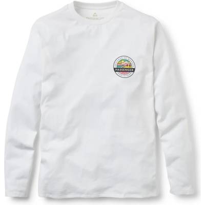 Passenger Мъжка блуза с дълъг ръкав Passenger Odyssey Recycled Cotton L/S T-Shirt Longsleeve - White (216-7862-0213)